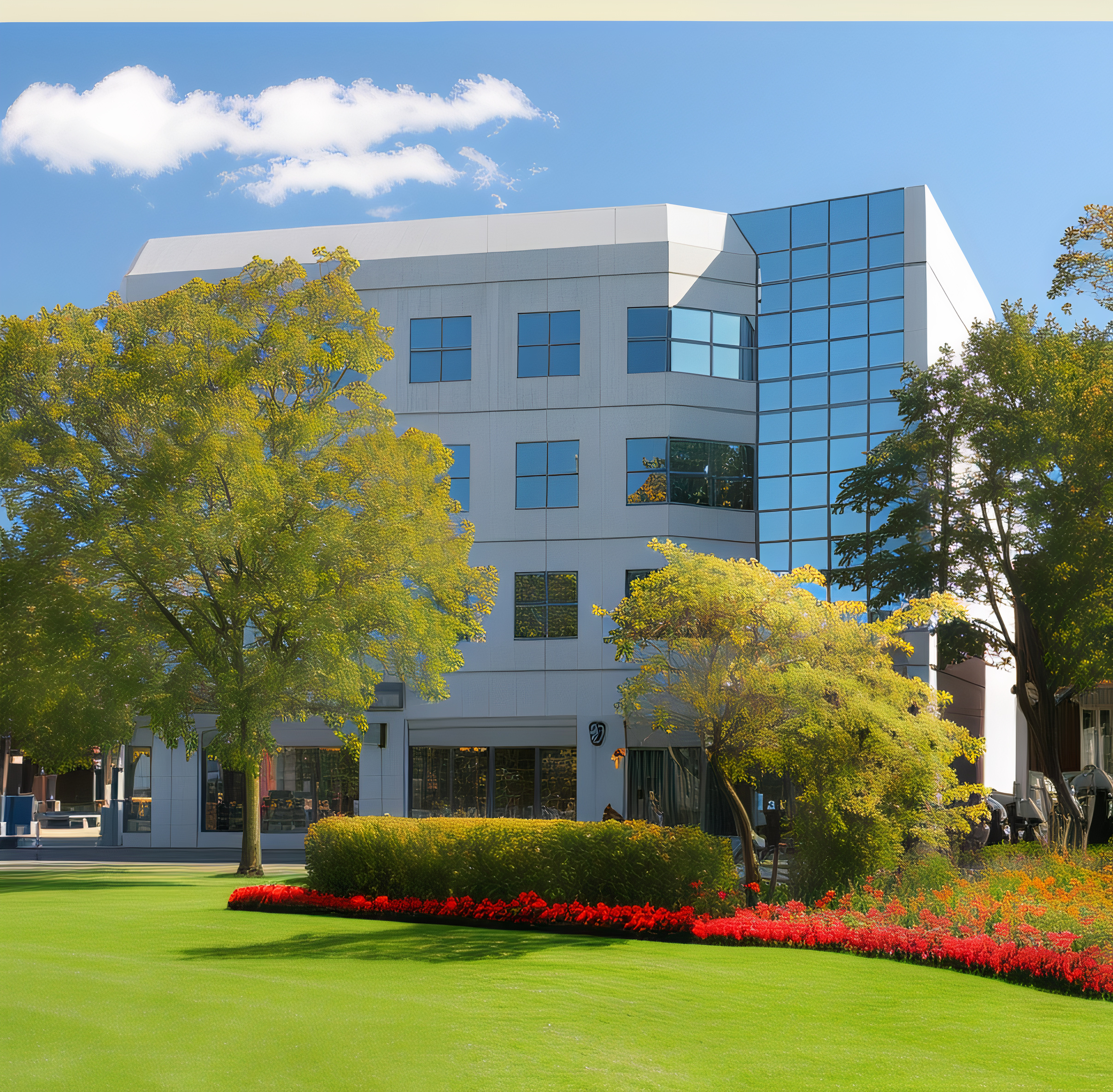 Modern commercial building exterior — Fraser Commercial Services covers commercial buildings across Connecticut, Rhode Island, and southern Massachusetts